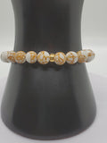 Spun Gold Howlite Bracelet