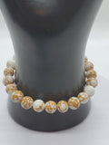 Spun Gold Howlite Bracelet