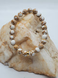Spun Gold Howlite Bracelet