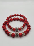 Red Turqoise King & Queen Set
