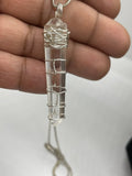 Crystal Quartz & Sterling Silver Pendant