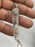 Crystal Quartz & Sterling Silver Pendant