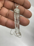 Crystal Quartz & Sterling Silver Pendant